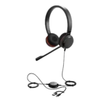 Jabra Evolve 30 II MS Stereo USB Headset - Noise Cancelling, USB & 3.5mm, Mute Button