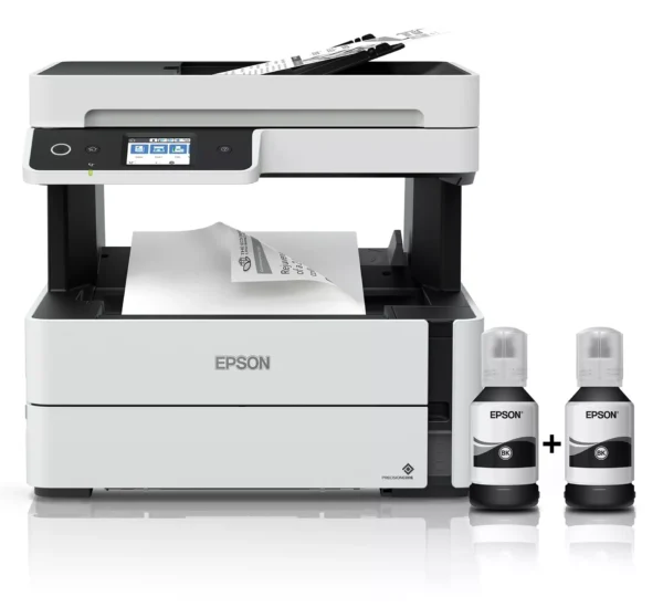 Epson EcoTank M3170 Mono Ink Tank Printer - PrecisionCore, 20ppm, Wi-Fi, Auto Duplex, ADF, Fax, 1200x2400 DPI