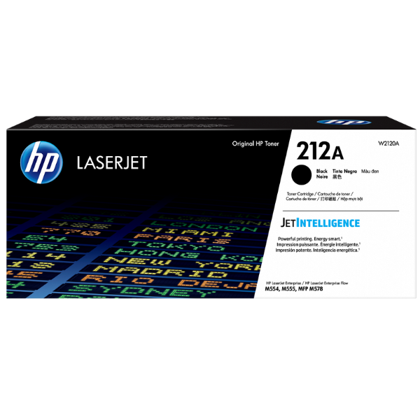 HP 212A Black Original LaserJet Toner Cartridge W2120A – 5500‑Page Yield, JetIntelligence Technology