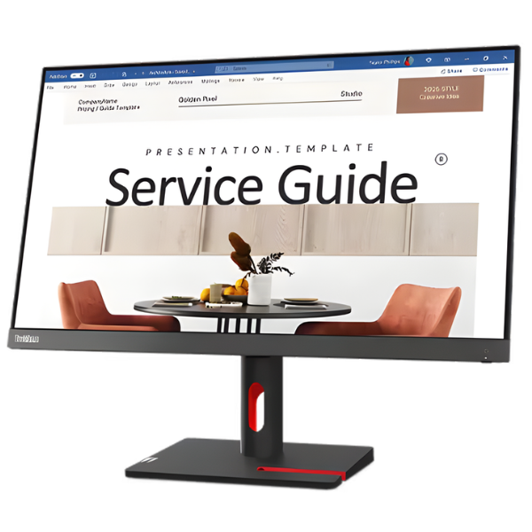 Lenovo ThinkVision S24i‑30 24" FHD (1920×1080) IPS Monitor, 100Hz Refresh Rate, 4ms Response, 250‑nit Brightness, 99% sRGB, HDMI & VGA Ports - Image 6